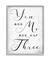Stupell Industries You Me and Our Three Phrase Family Home Quote Framed Wall Art